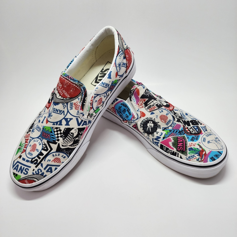 Vans Women's/Men's Unisex Off The Wall BMX Slip-On Shoes - Multicolor